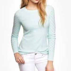 Express - Rhinestone Embellished Sleeve Sweater